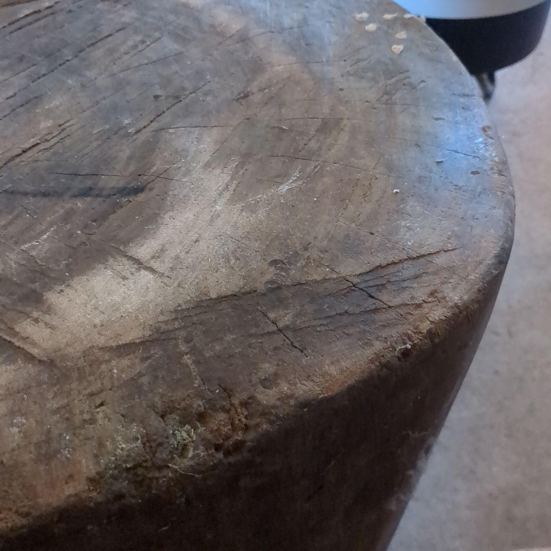 アンティーク　臼　木製　ガーデニング　インテリア　レトロ　工芸　民芸