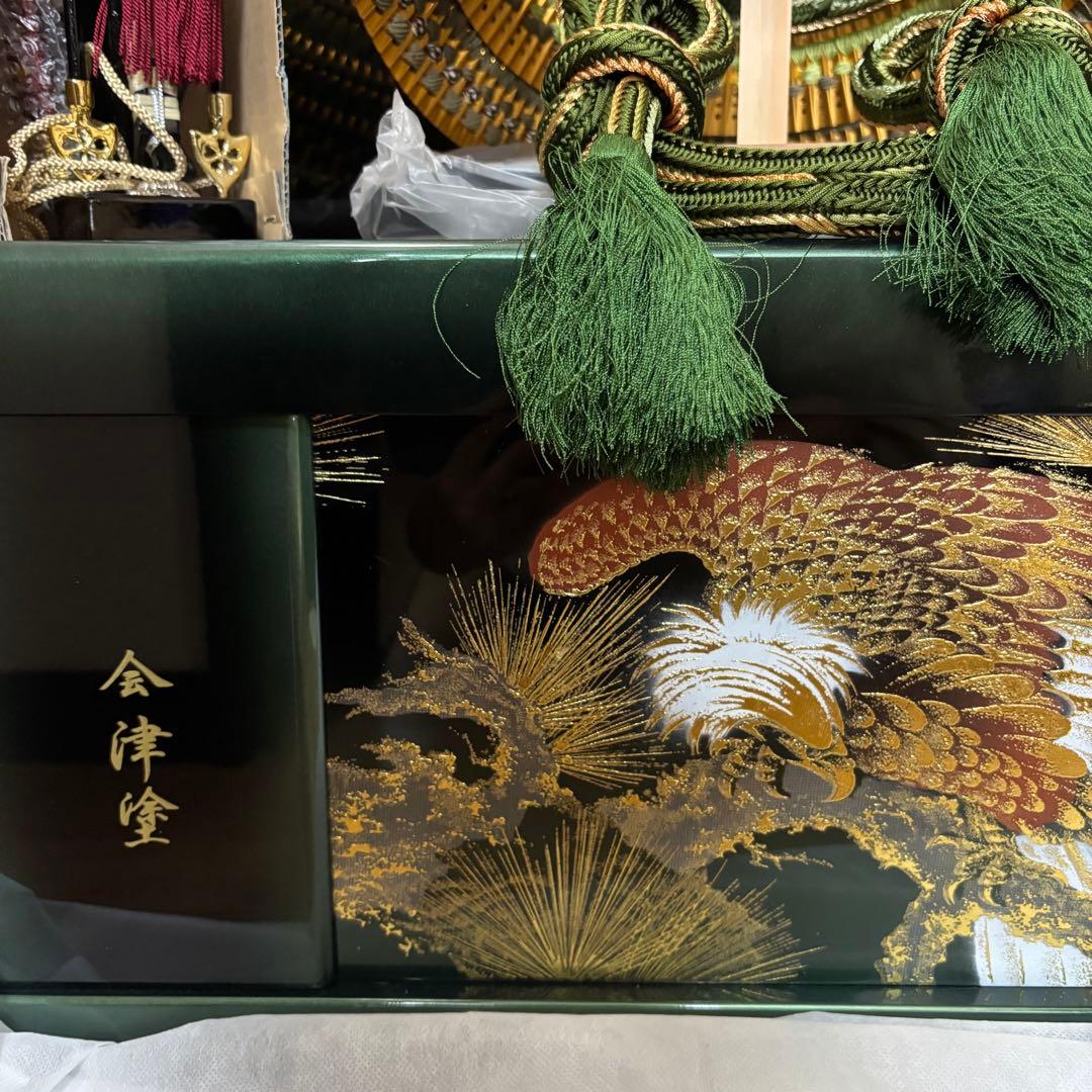 11⭐︎豪華な五月人形 武士の兜セット 豊臣秀吉 会津塗 兜飾り 貴翔作