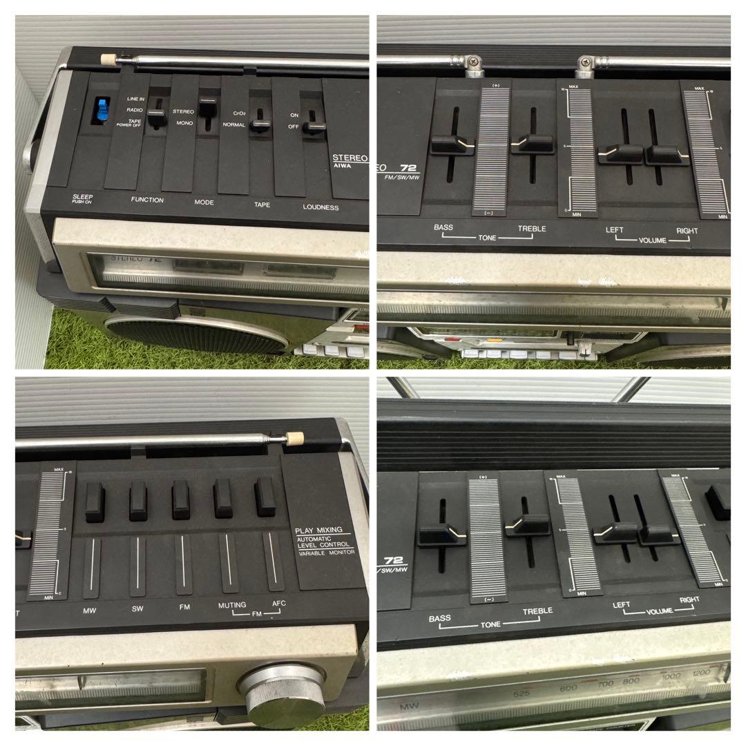 AIWA STEREO72 CS-72 ラジオ カセットテープ ラジカセ