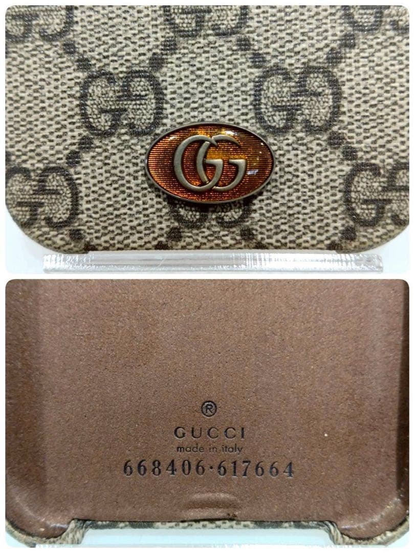 GUCCI iPhone12Pro アイフォンケース GG柄 PVC