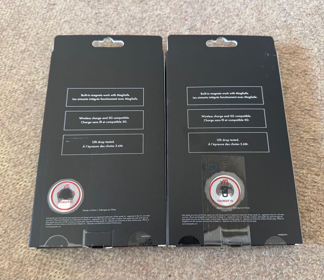 新品未使用Kate Spade iPhone 15pro maxケース2個セット
