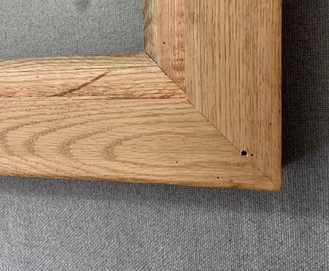 アメリカ ビンテージ オーク 楢 無垢材 フォトフレーム　 写真立て 額　USA