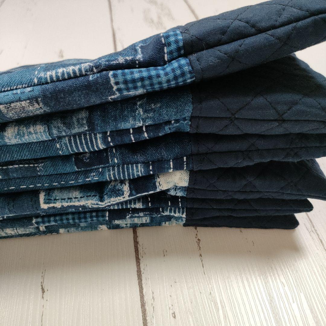 《ハンドメイド》バッグ ３点セット デニム柄　入園入学グッズ