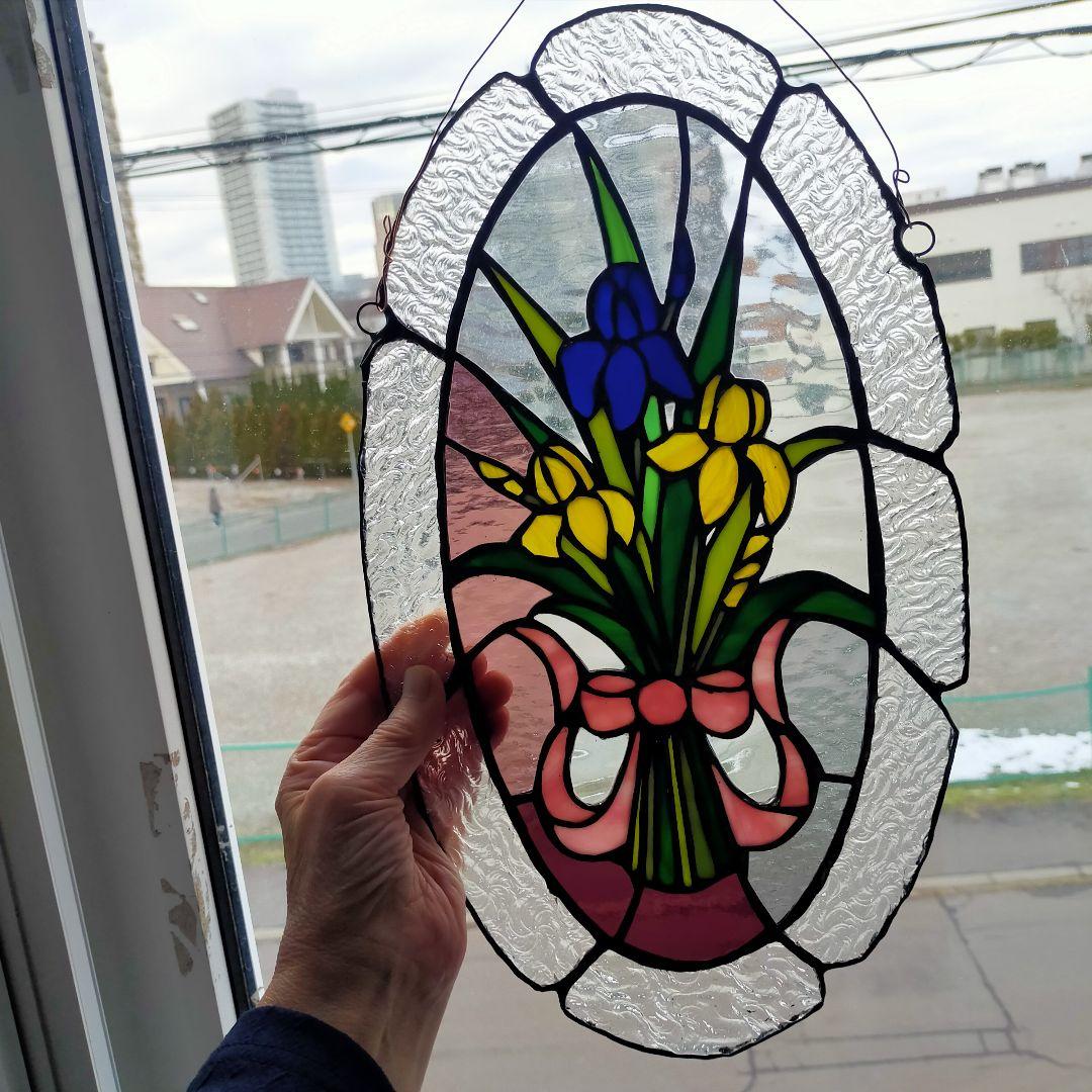 ステンドグラス　花束　ステンドグラスパネル 　プレゼント