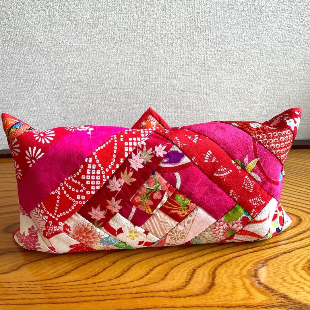 159 マチャケ　ちりめん細工　吊るし飾り　ティッシュカバー　古布