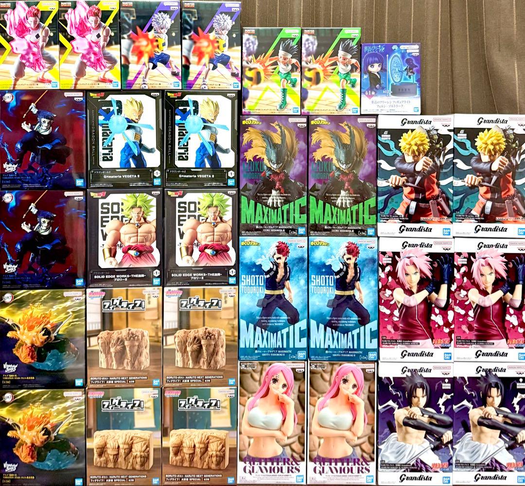 【フィギュア31点】ハンターハンター　ドラゴンボール　ヒロアカ　ナルト　鬼滅の刃