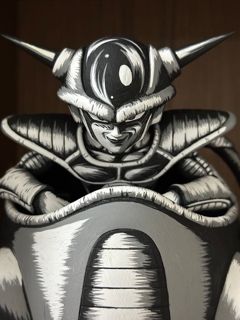 ドラゴンボール　フリーザ　リペイント　モノクロ
