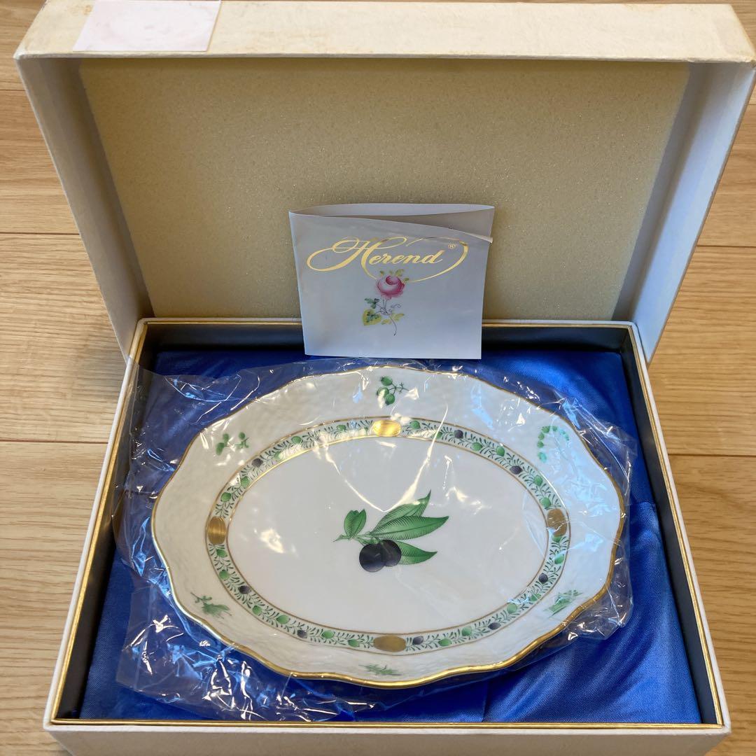 【新品未使用】HEREND ヘレンド　プレート　オーバル
