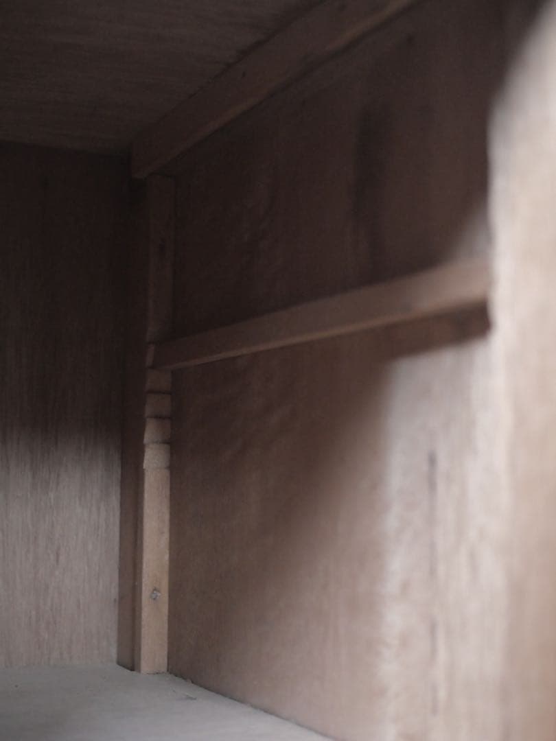 両袖机　カウンター　展示台　白木　机　古家具　古道具　アンティーク　昭和レトロ