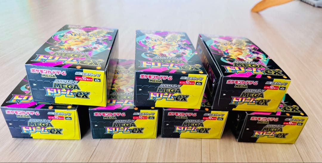 ポケモンカードMEGAドリームex 7BOXシュリンク無しぺりぺり有り