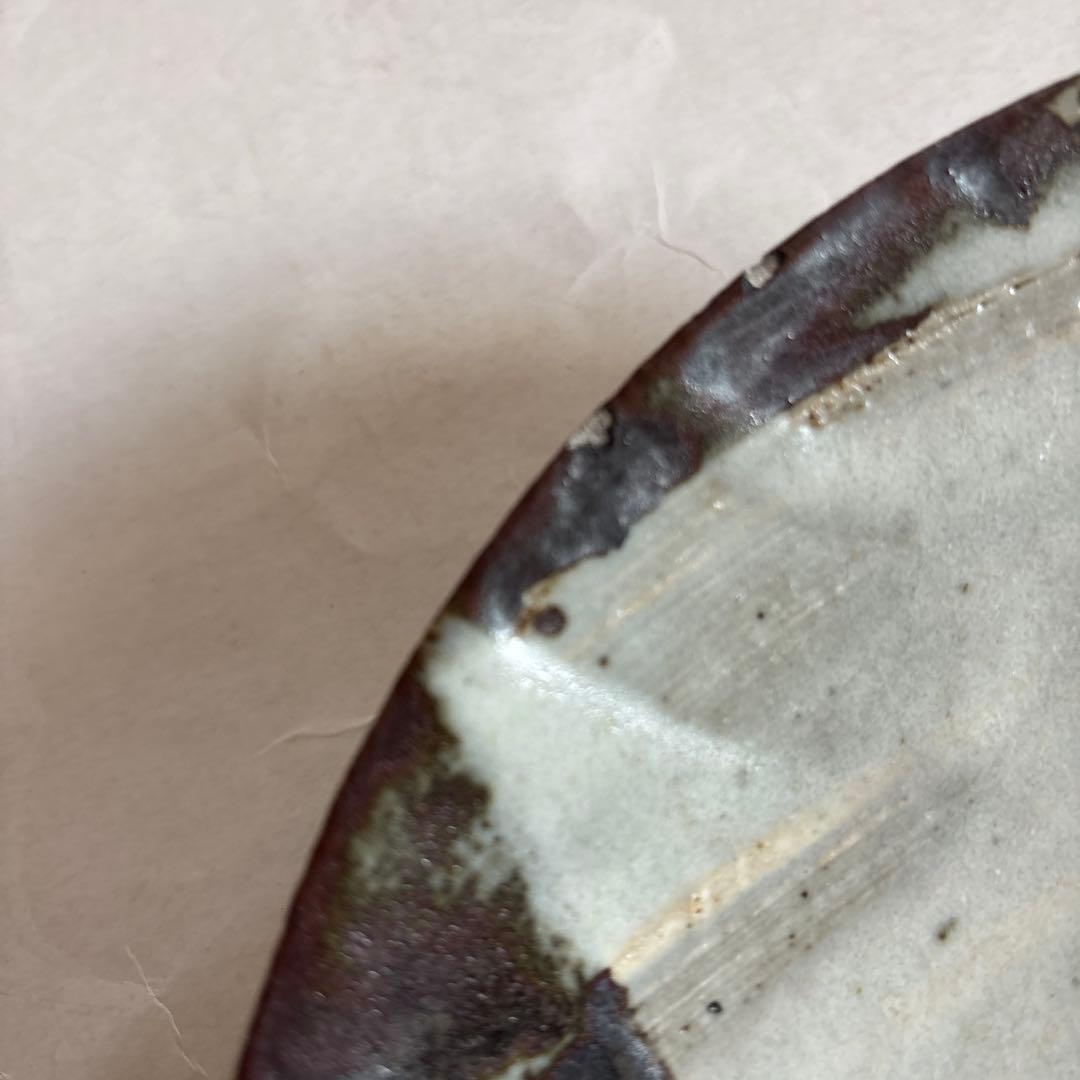 小野哲平　大皿　23cm 鉄化粧