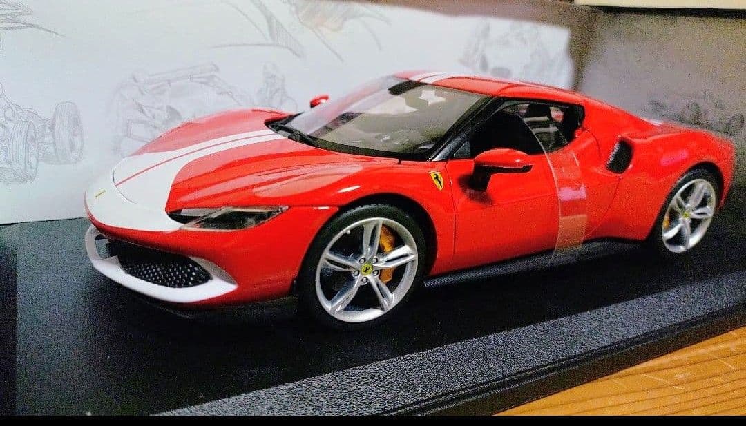 1/18　カスタム　ブラーゴ　フェラーリ　296GTBアセットフィオラノ　箱付