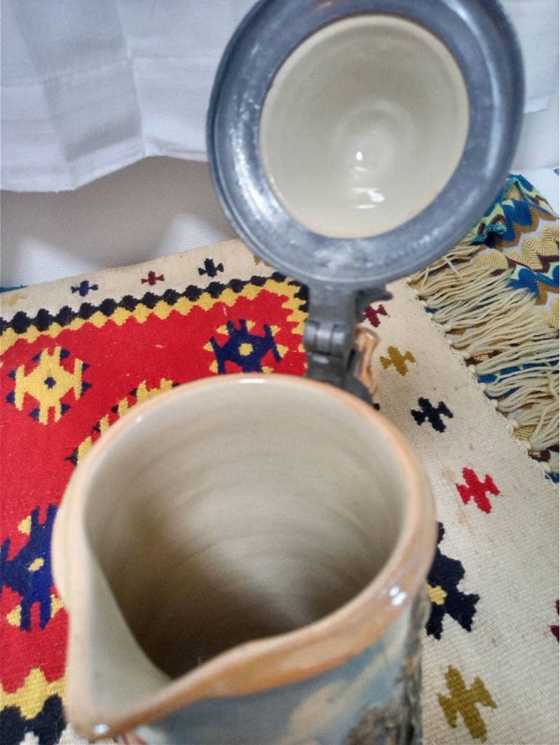 ドイツ　ビアマグ　ジョッキ ビアマグ　陶器　アンティーク