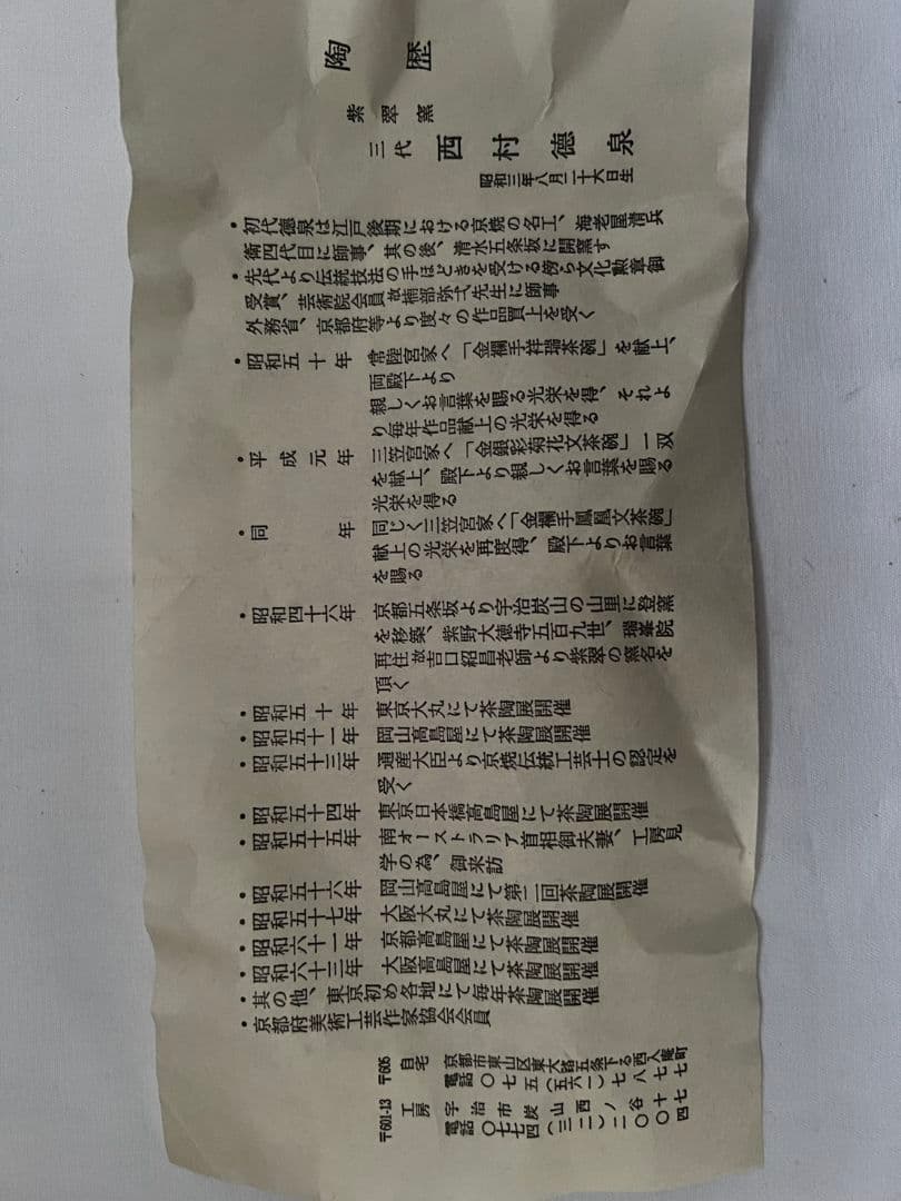 赤絵 魁 鉢(菓子器) 西村徳泉 茶道具