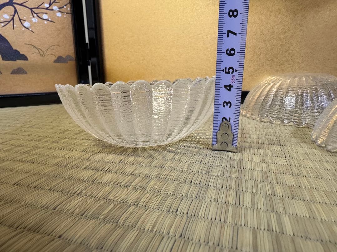 たち吉　菊花　小鉢　5セット　ガラス　皿　箱付き