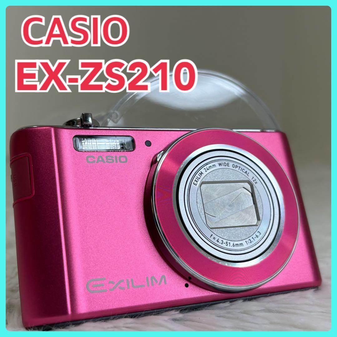 CASIO カメラ　エクシリム　EX-ZS210 レッド コンデジ　動作品