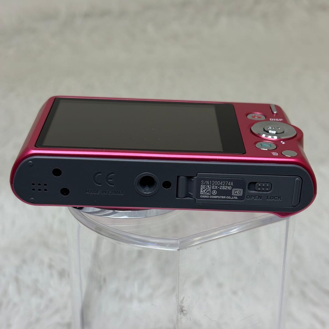 CASIO カメラ　エクシリム　EX-ZS210 レッド コンデジ　動作品