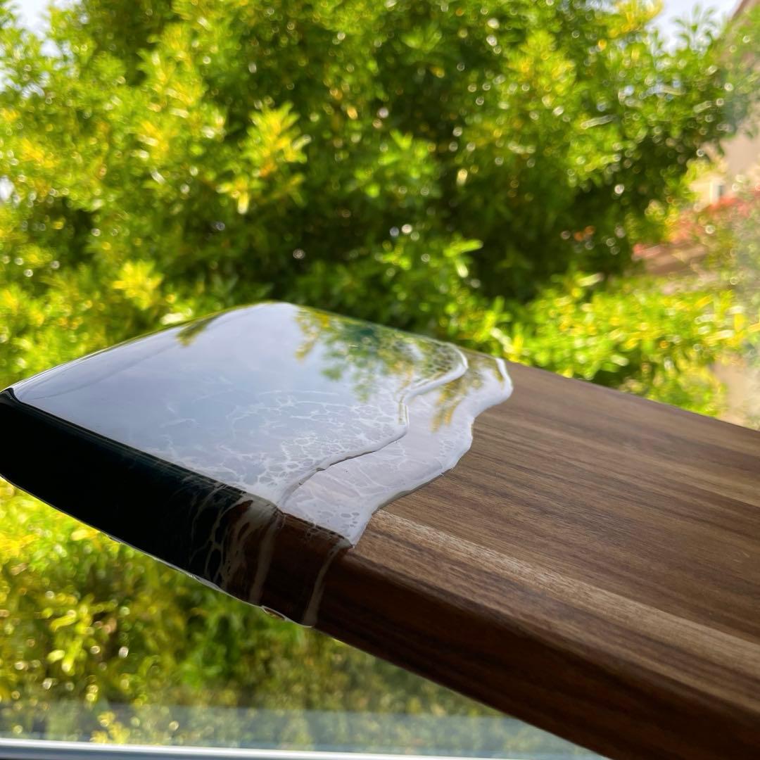 カッティングボード　海　アカシア　まな板　　チーズボード　オーシャンアート