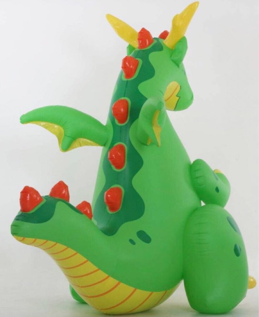 ドラゴングリーン　フロート　空気ビニール風船　浮き輪　レア　新製品　バルーン