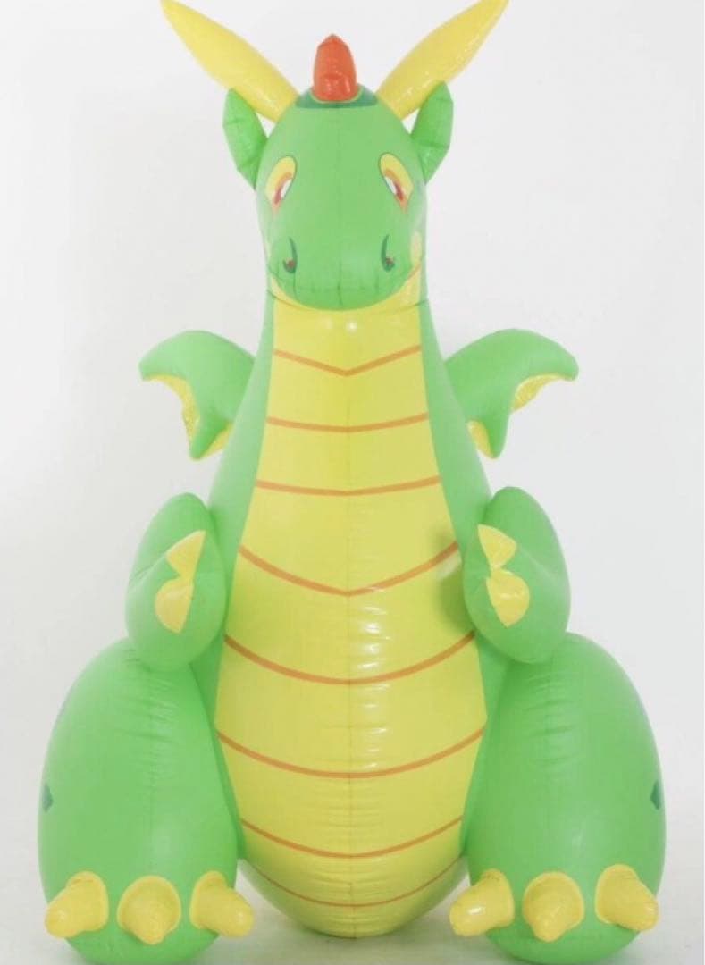 ドラゴングリーン　フロート　空気ビニール風船　浮き輪　レア　新製品　バルーン