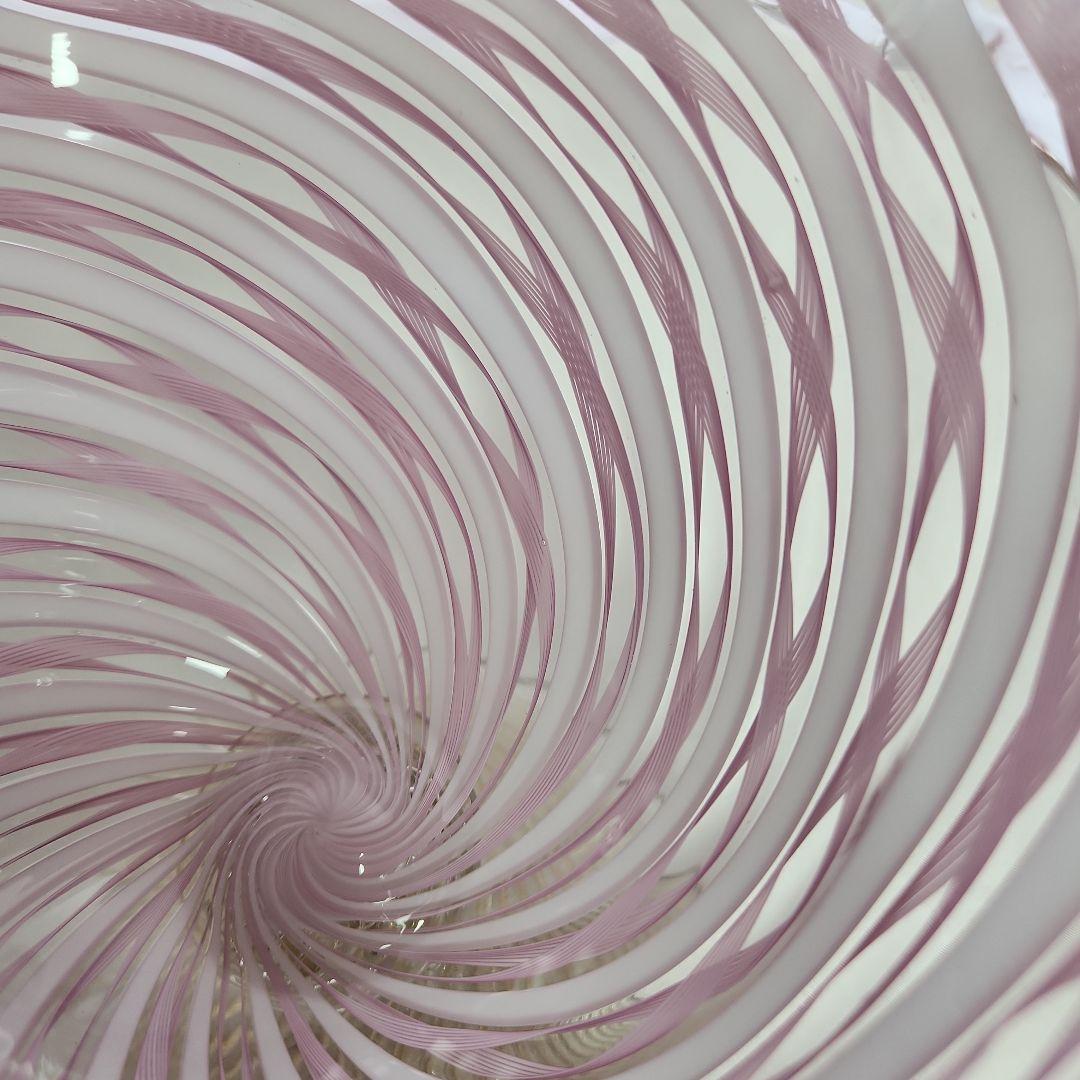 ち*ろ様 ベネチアンガラス ムラーノグラス レース コンポート イタリア mur