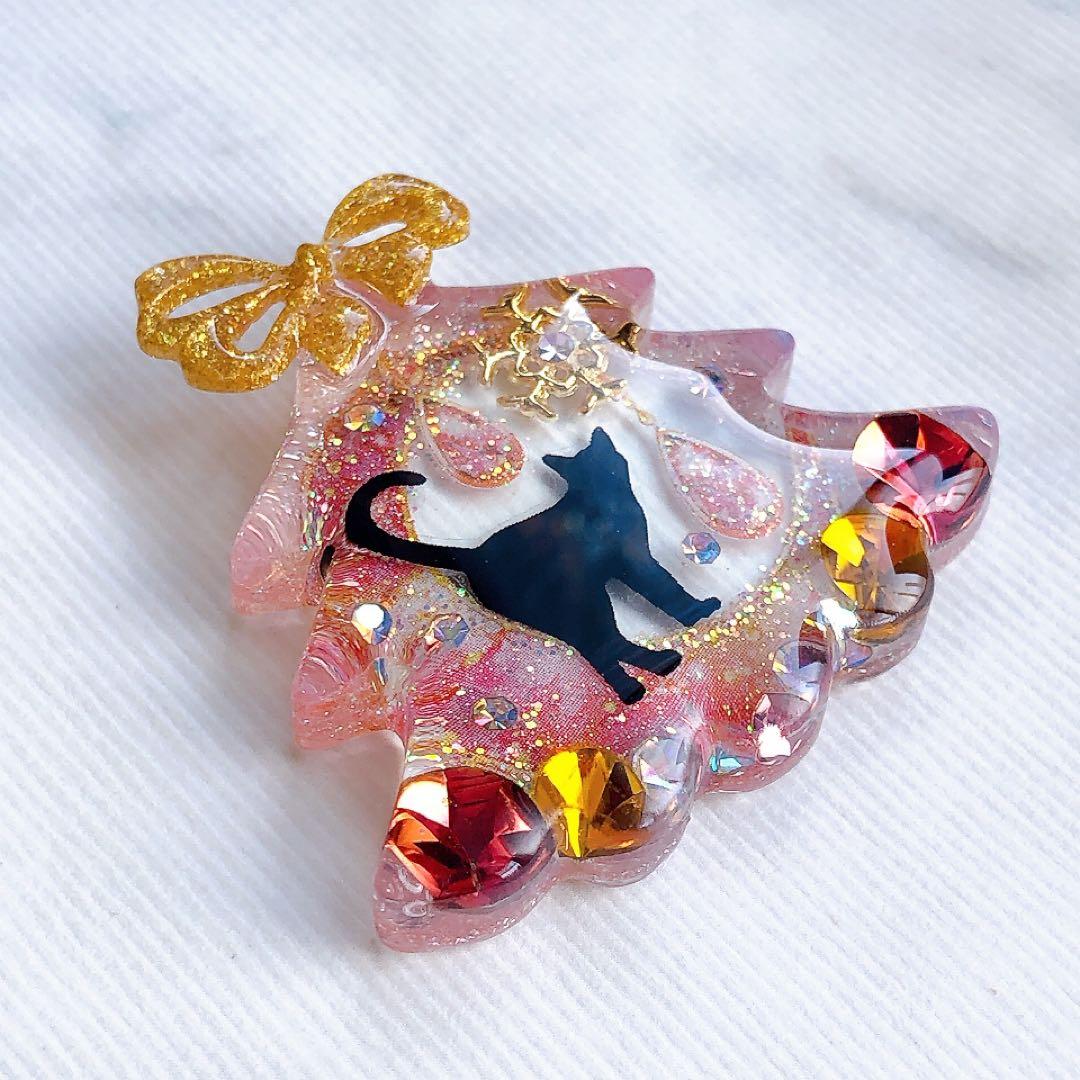 同梱100円引❤️No.2590 レジン ヘアゴム ♡ 猫 ネコ ねこ ♡
