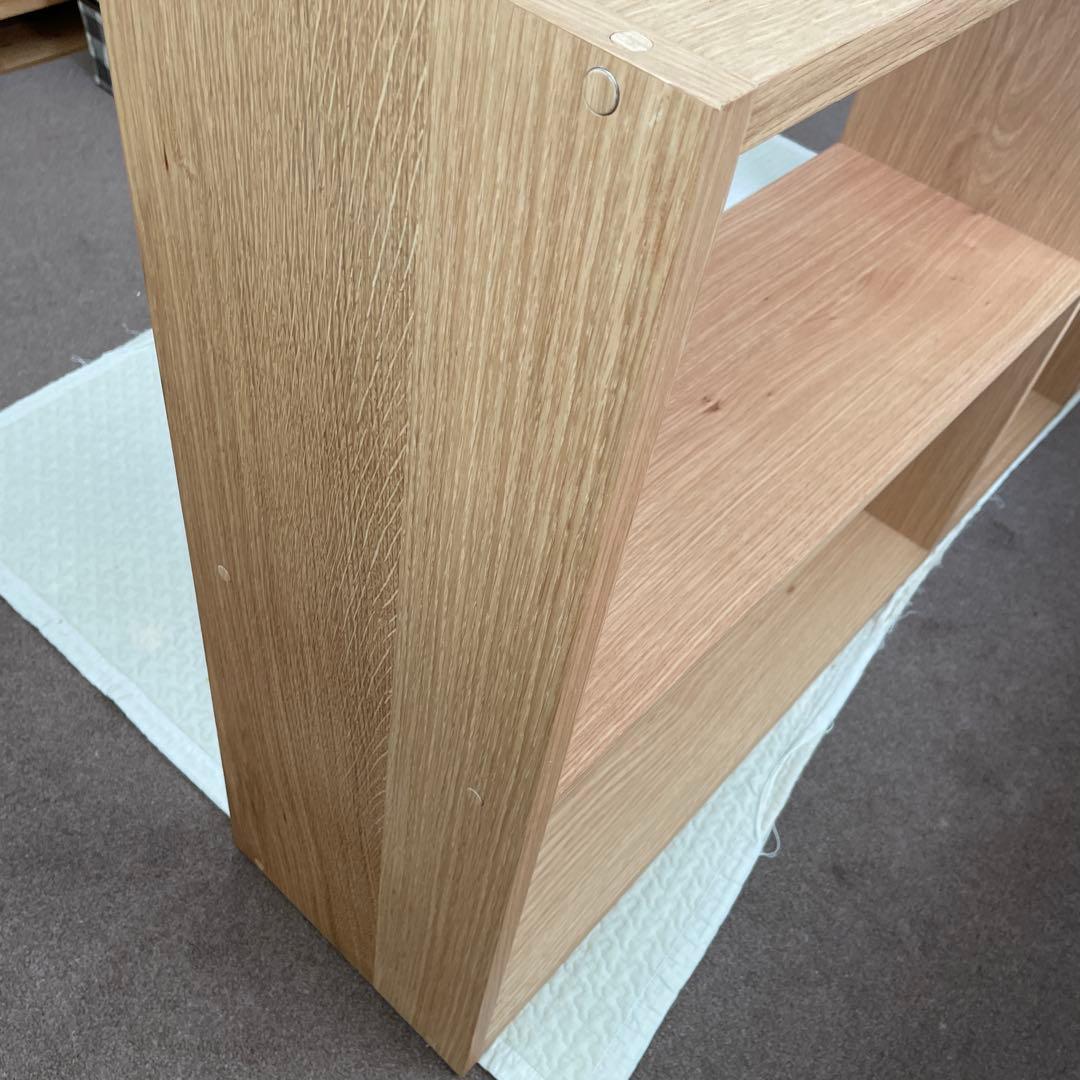 無印良品　スタッキングシェルフ2段×3列 オーク材〈美品〉