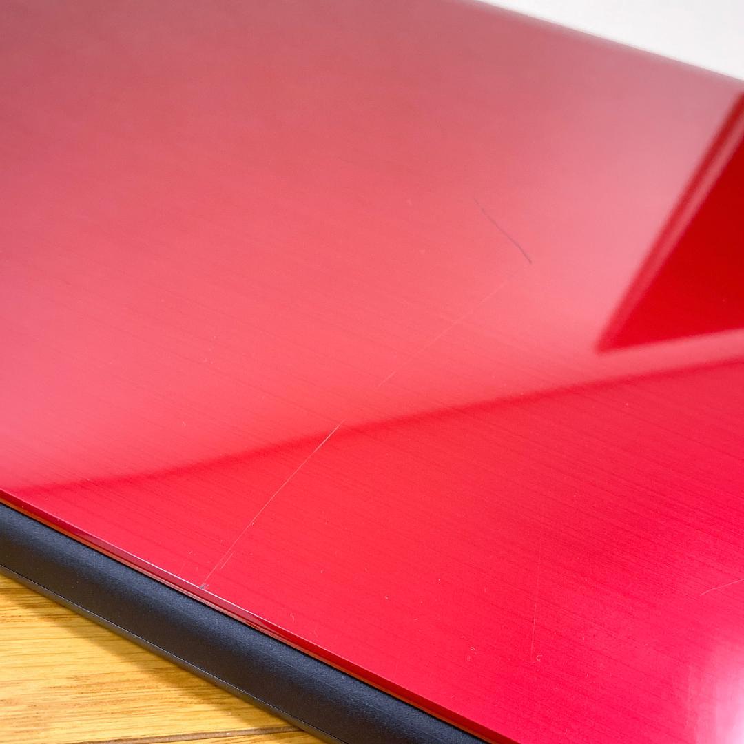 オフィス2021搭載 新品SSD 7世代CPU Win11 東芝ノートパソコン赤