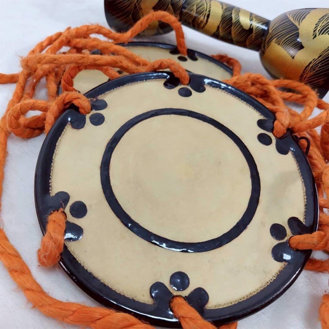 小鼓 和楽器 打楽器 締太鼓 能 歌舞伎 伝統芸能 金蒔絵 本革 雅楽