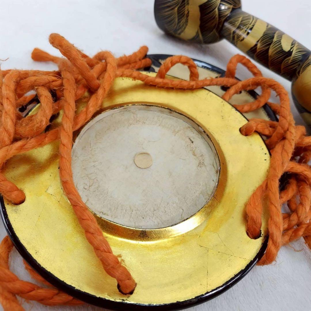 小鼓 和楽器 打楽器 締太鼓 能 歌舞伎 伝統芸能 金蒔絵 本革 雅楽