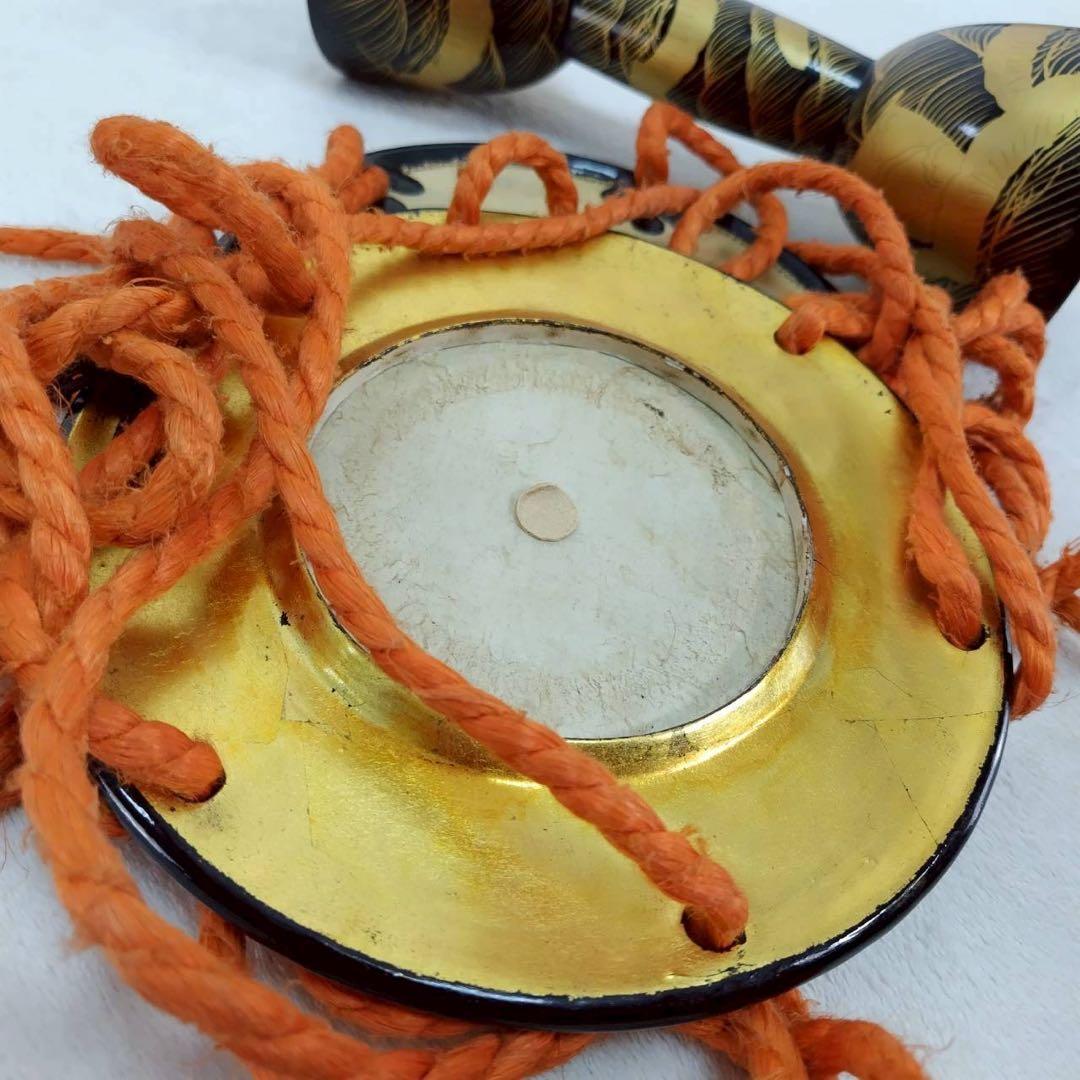 小鼓 和楽器 打楽器 締太鼓 能 歌舞伎 伝統芸能 金蒔絵 本革 雅楽