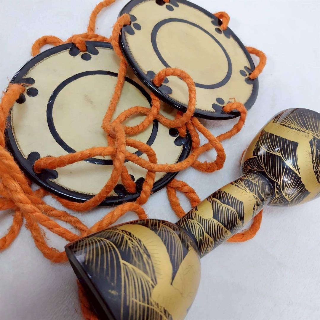 小鼓 和楽器 打楽器 締太鼓 能 歌舞伎 伝統芸能 金蒔絵 本革 雅楽