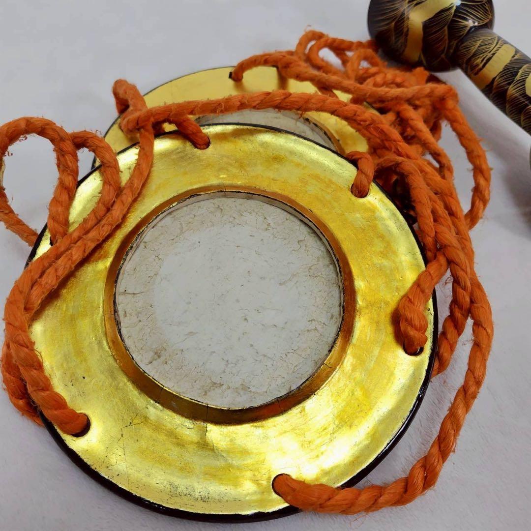 小鼓 和楽器 打楽器 締太鼓 能 歌舞伎 伝統芸能 金蒔絵 本革 雅楽