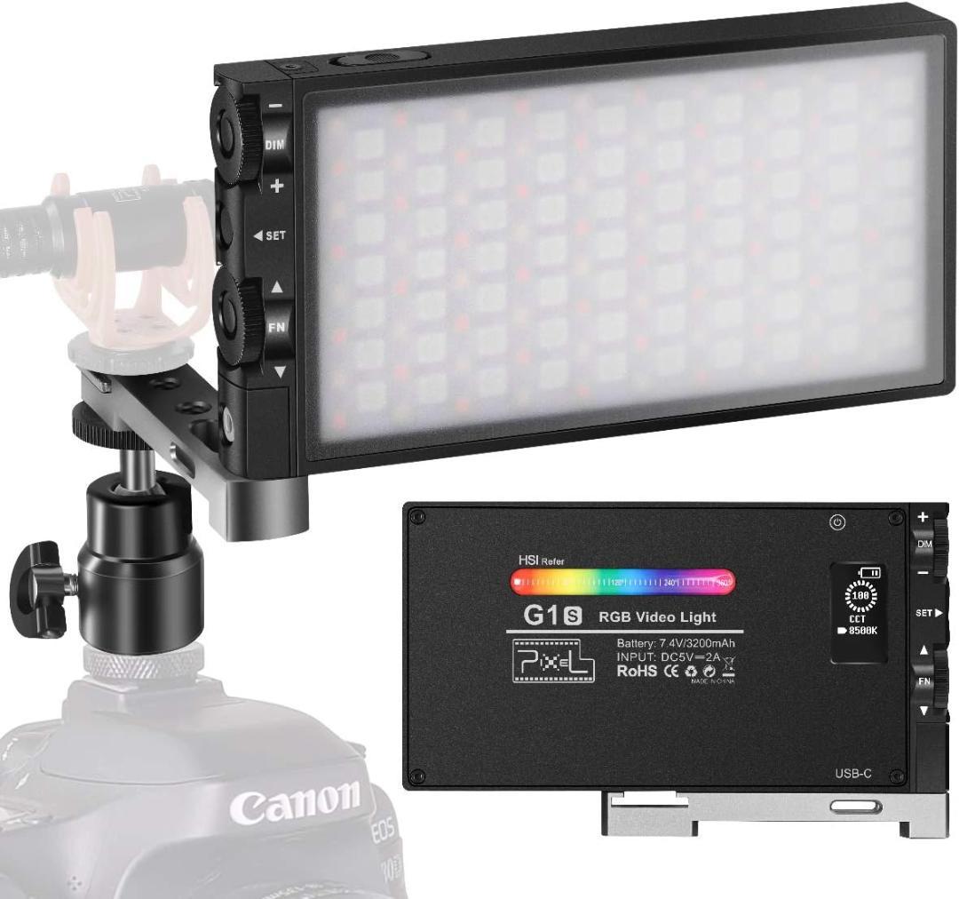 ◤お買い得！未使用◢ ビデオライト 撮影 Pixel G1S RGB LED