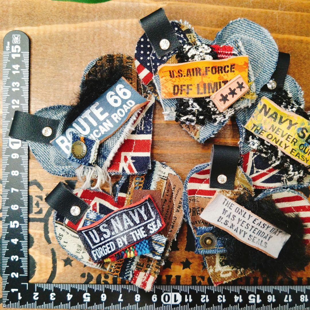 672♡クッション　チャーム　ハート　ラブリー　男前　ヴィンテージ　レトロ