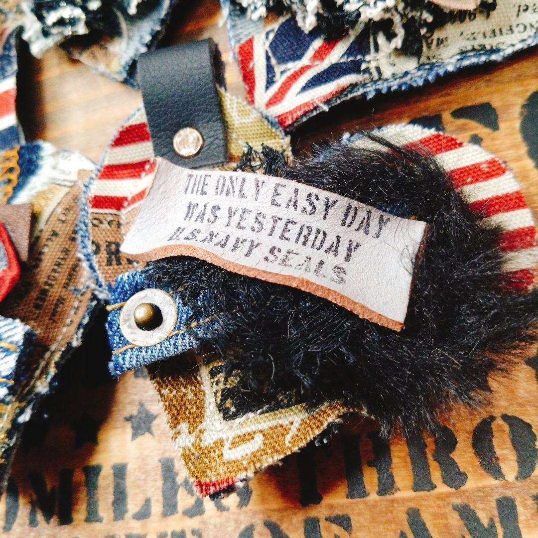 672♡クッション　チャーム　ハート　ラブリー　男前　ヴィンテージ　レトロ