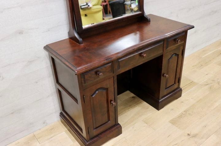 GMFN117○北海道民芸家具 ドレッサー 鏡台 化粧台 ミラー チェスト 収納