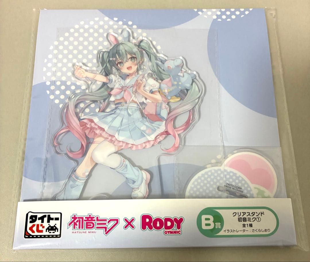 初音ミク×RODY タイトーくじ A賞 フィギュア B賞クリアスタンド 未開封