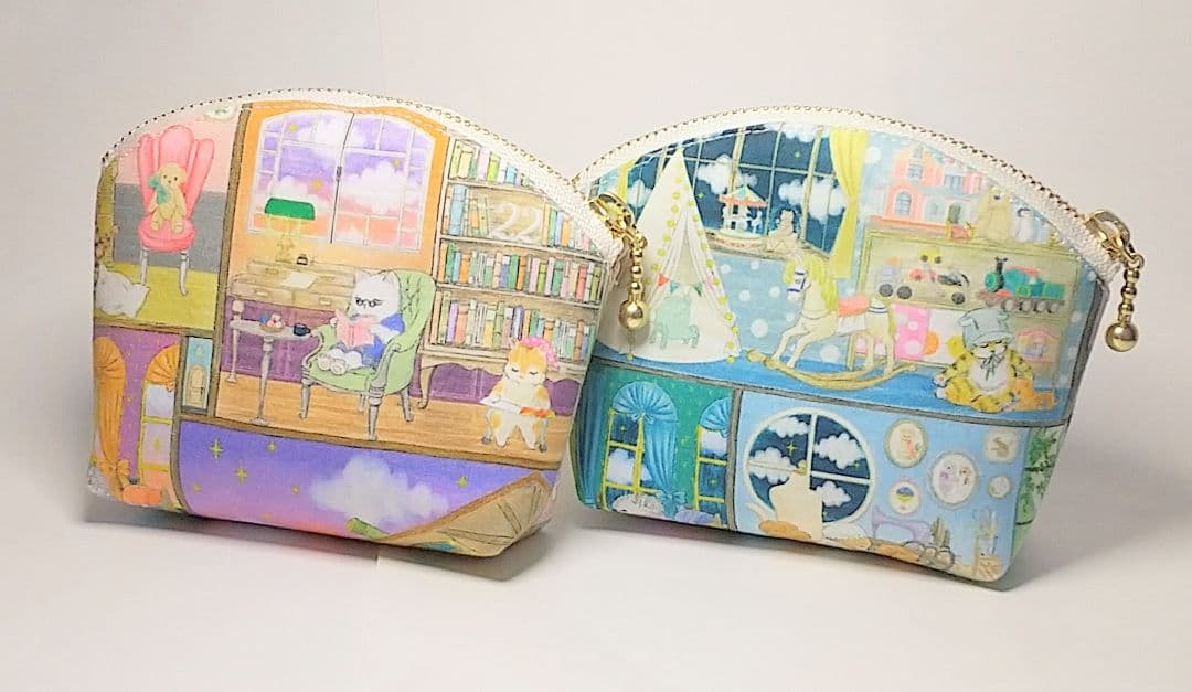 作品例★ハンドメイド ポーチ yukiemon ユキエモン ラビリンスハウス