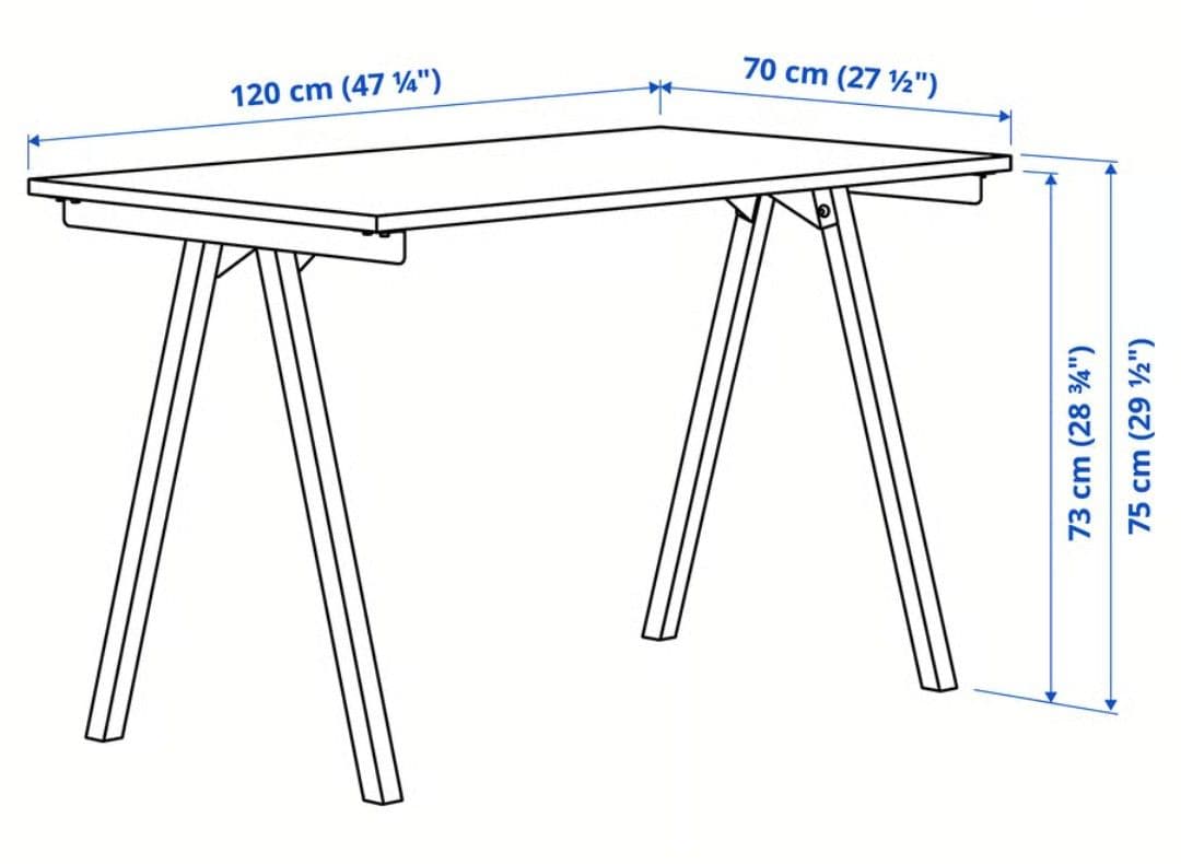 IKEA　TROTTEN　トロッテン　デスク　ダイニングテーブル