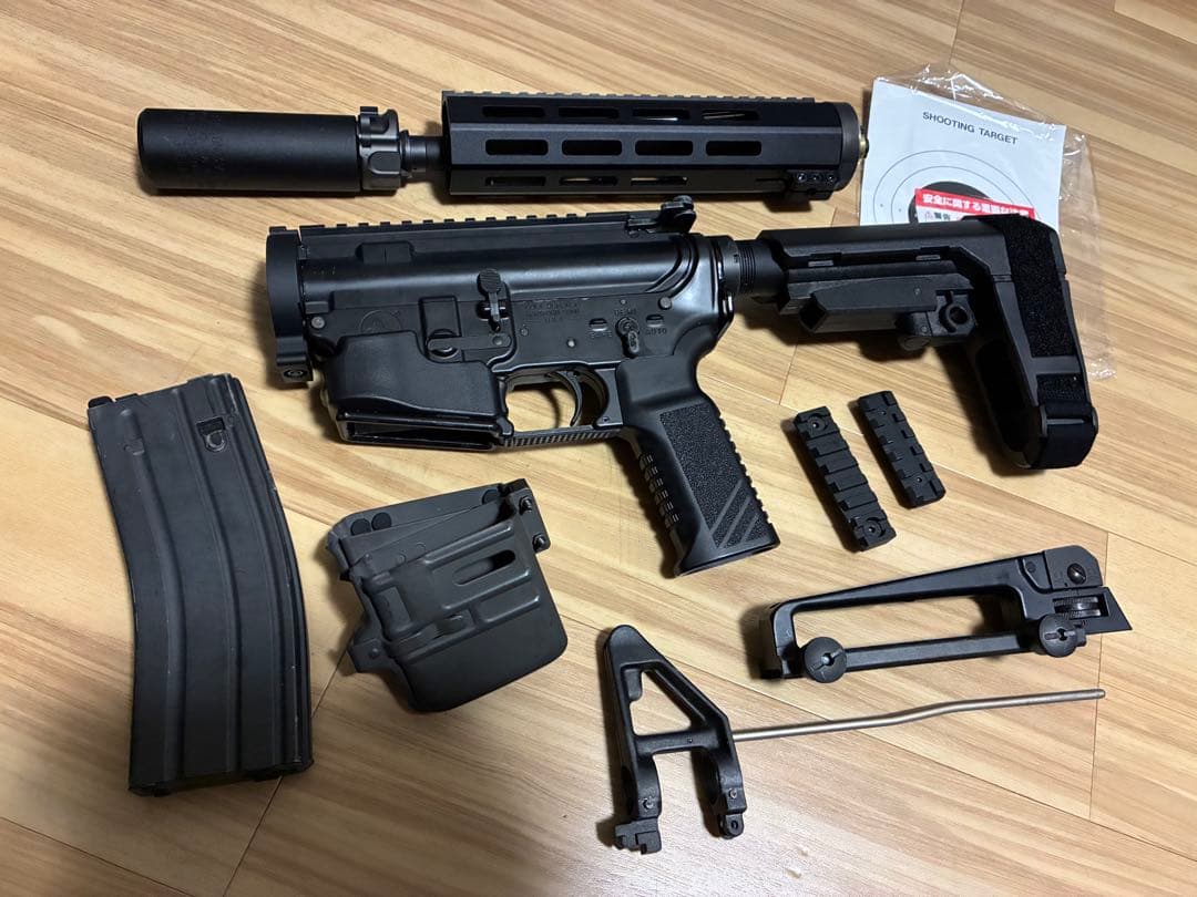 東京マルイ M4 MWS QDハンドガードカスタム　付属品・カスタムパーツ多数