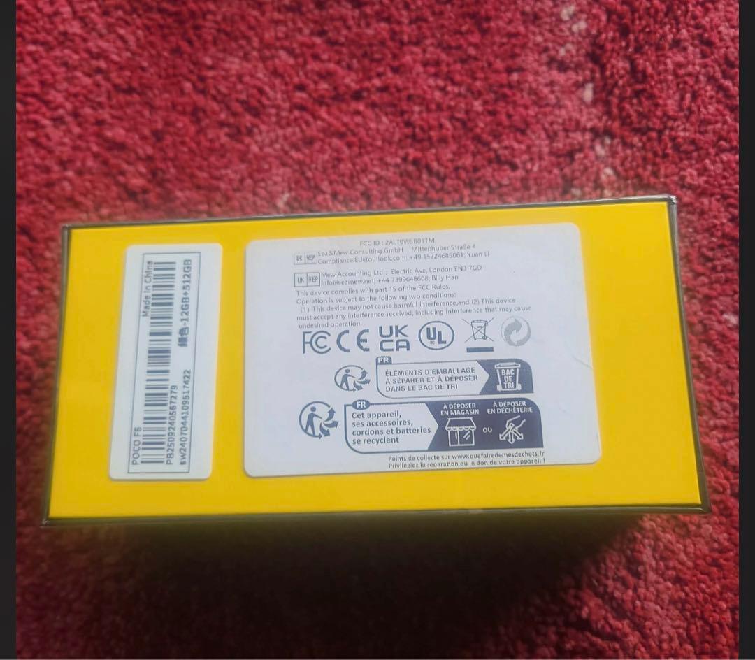 携帯電話本体 POCO F6 12GB RAM 512GB