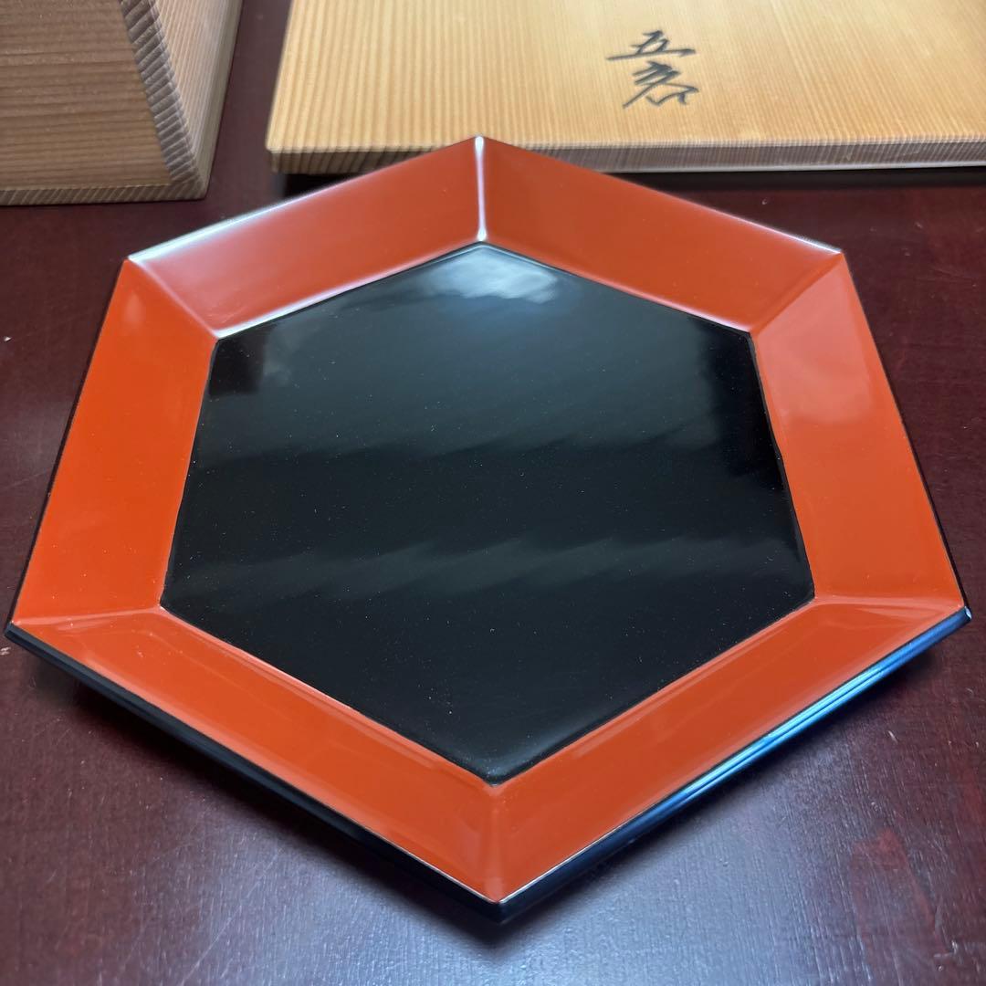 輪島塗 銘々皿　5客 セット 慶塚作