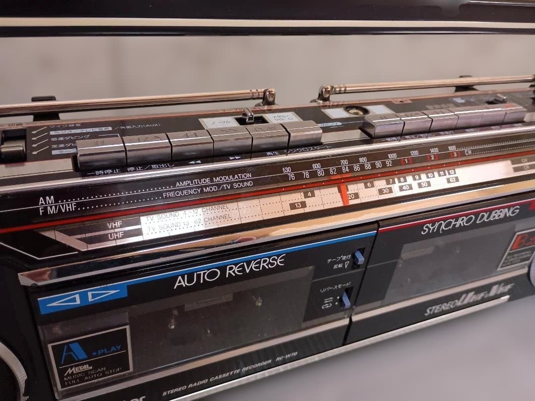 Victor STEREO Ultra Wave ラジカセ　RC-W70
