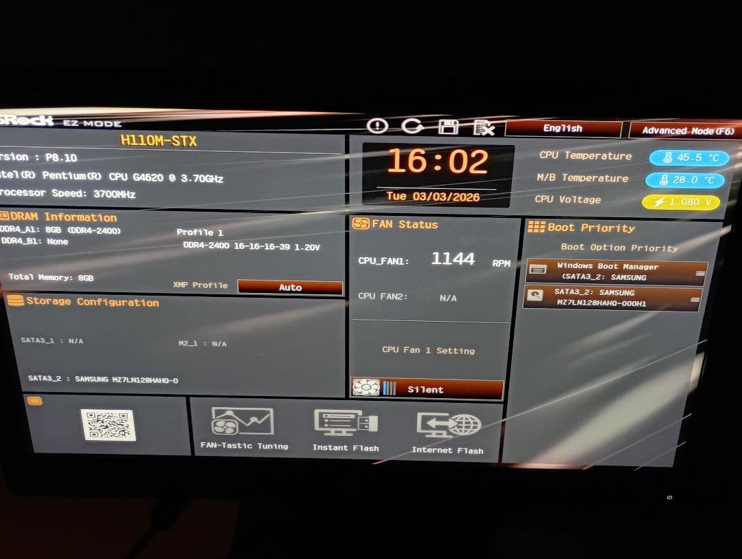 asrock deskmini 110 （メモリ、ストレージ、電源アダプタ無し）