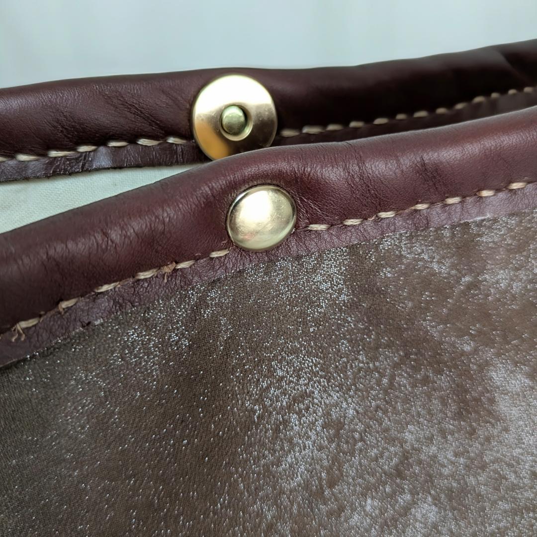 ハンドメイド＊シープ革×antiqueチェコリネン×イタリアンレザー他＊２WAY