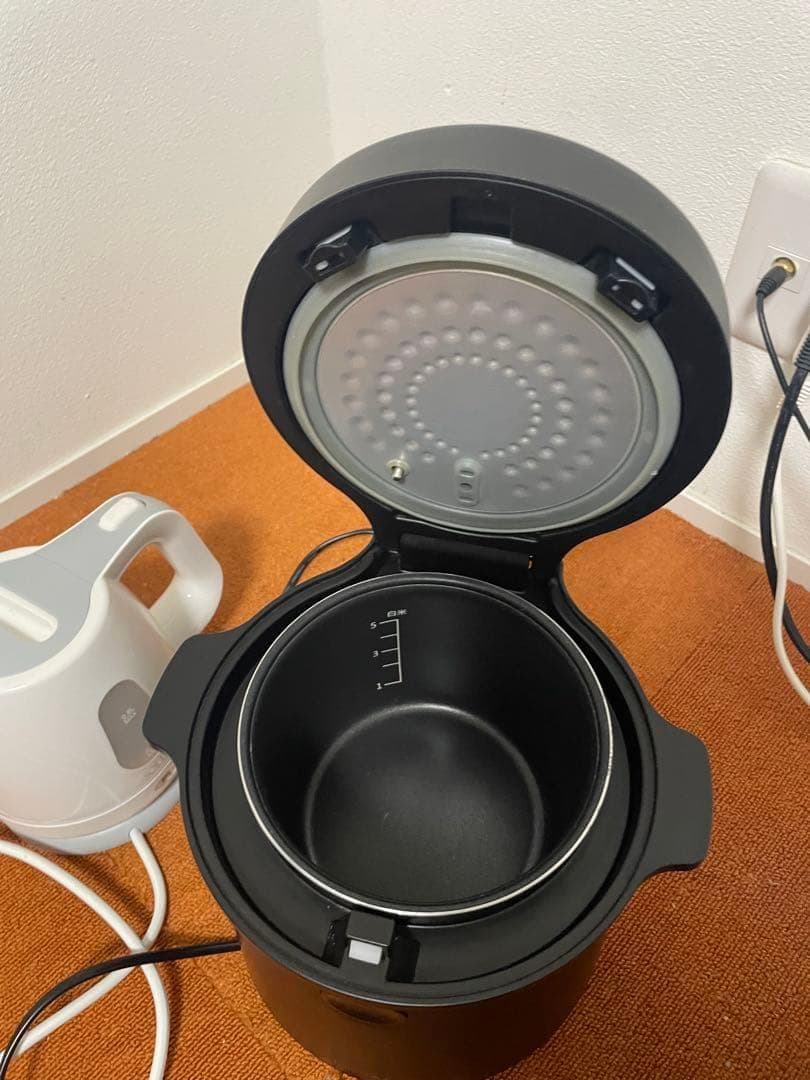 LOCABO 2021年製 炊飯器 糖質カット炊飯器JM−C20E−B