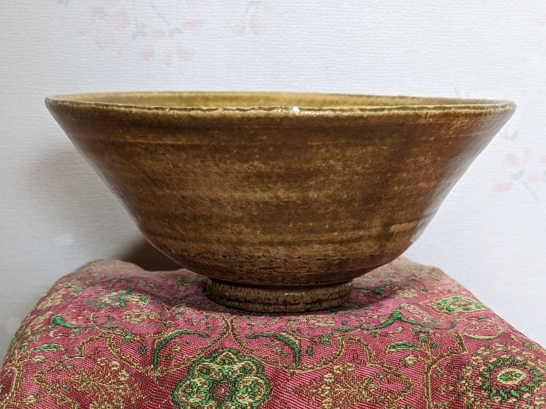 ⭐黄瀬戸 抹茶盌 年代物 茶道具 瀬戸焼 コレクション 骨董品 アンティーク