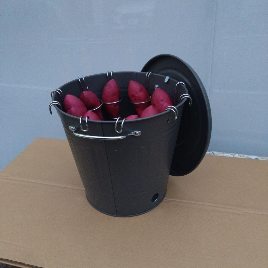 「炭」いも釜 焼きいも 炭火調理用 イベント つぼ焼き芋風 ホルダー 模擬店