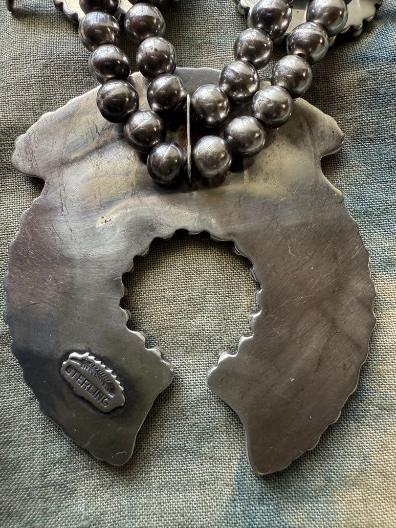 ◯ネイティブ・アメリカン、ターコイズネックレス